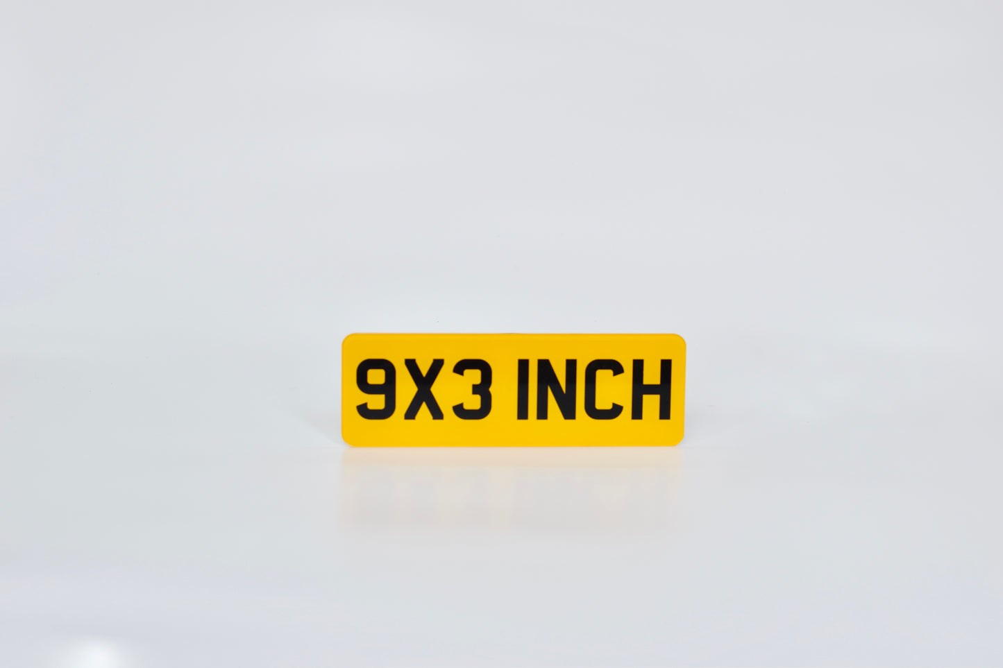 Acrylic 9 x 3 inch Motorcycle Number Plate