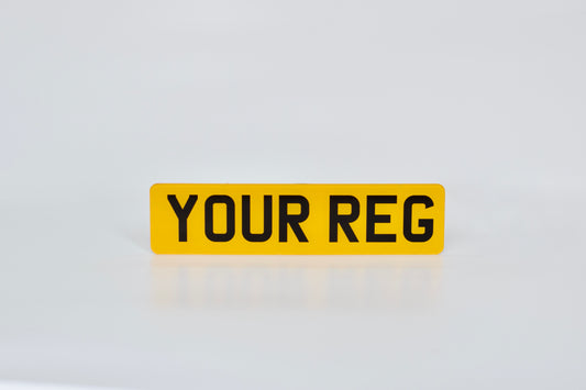 Acrylic 12 x 3 Number Plate