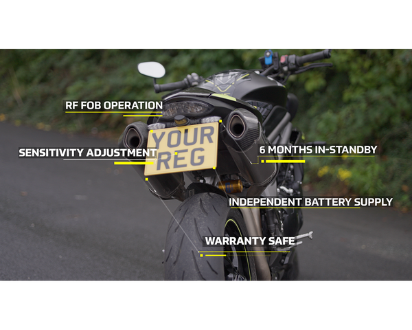 Vanguardian Motorbike Alarm Plate