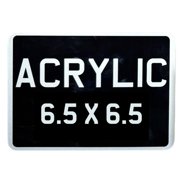 Classic Vespa Number Plate - 6.5 x 6.5