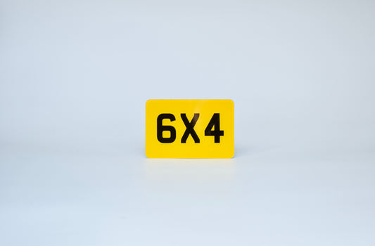 Acrylic 6 x 4 Motorcycle Number Plate