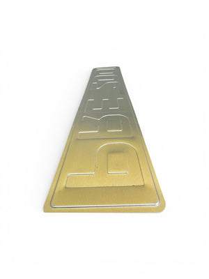 Metal Pressed Number Plate, pre 2001 font - 520mm x 111mm