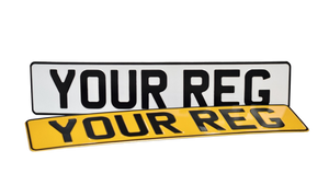 Metal Pressed Number Plate (standard)- 520mm x 111mm