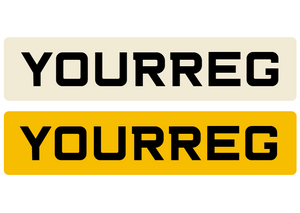 'Metro' Font Printed Acrylic Show Plates