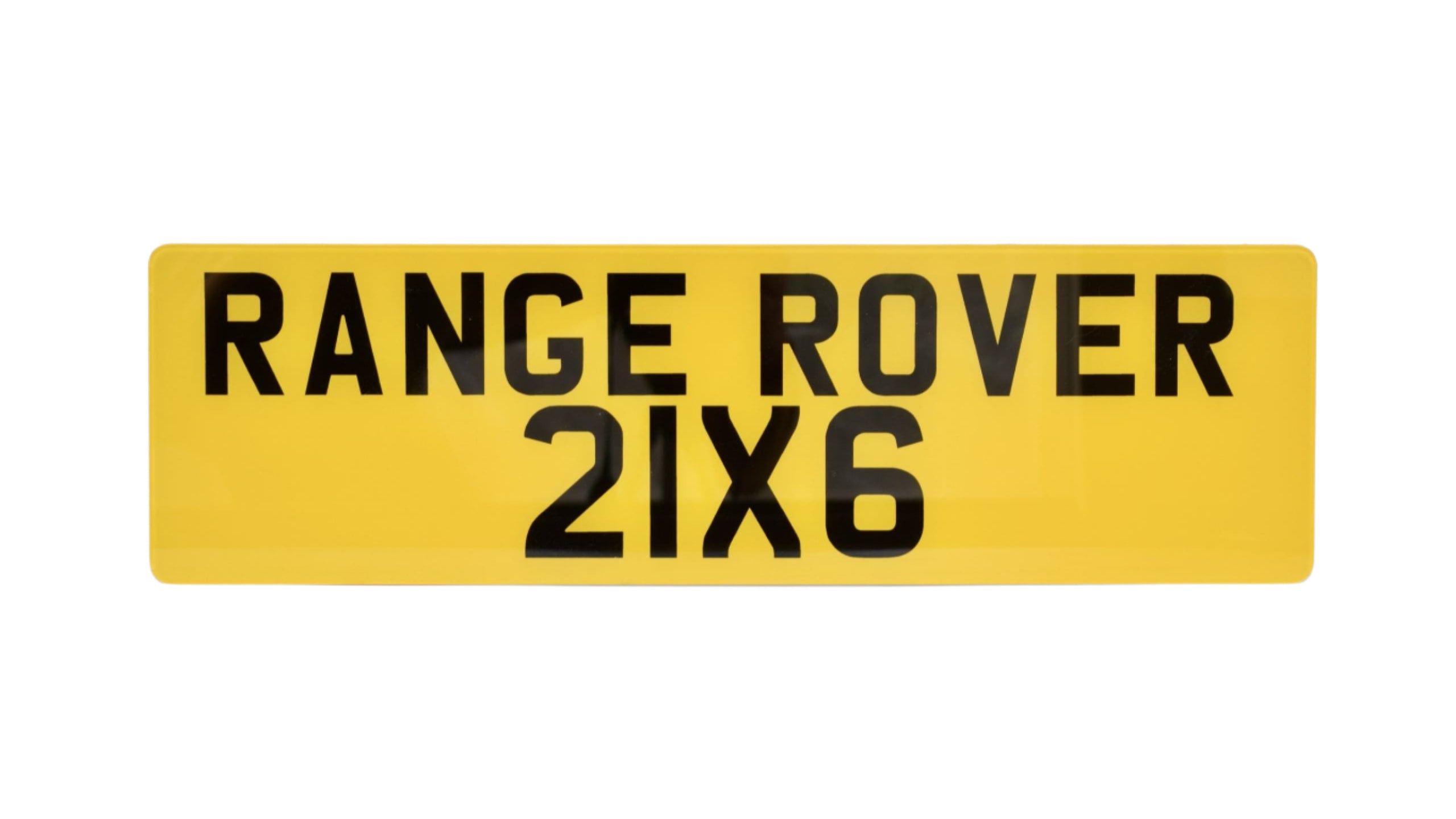 Rear Range Rover Oversized Number Plate (21×6) – Chase Lane Plates