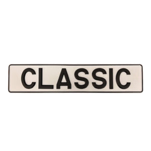 Raised & Riveted Plastic Black Letters, 3 1/8 inch digits 1970-2001