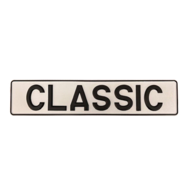Raised & Riveted Plastic Black Letters, 3 1/8 inch digits 1970-2001