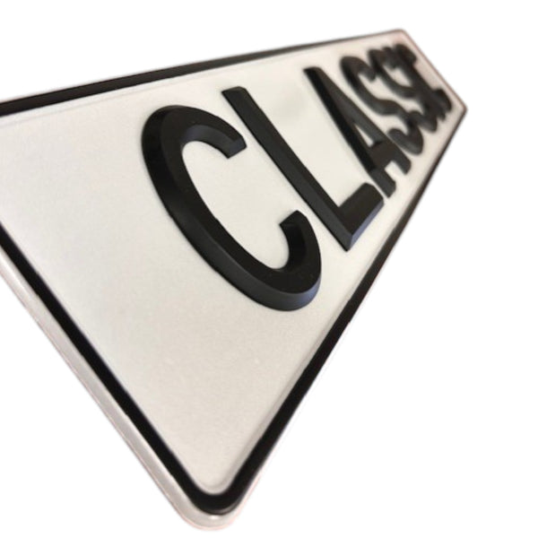 Raised & Riveted Plastic Black Letters, 3 1/8 inch digits 1970-2001