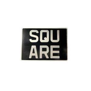 Pressed 12x8.5 inch Classic Square Metal Numberplate