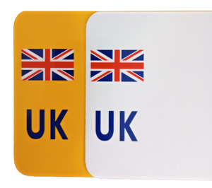 3D Gel UK Acrylic Number Plate